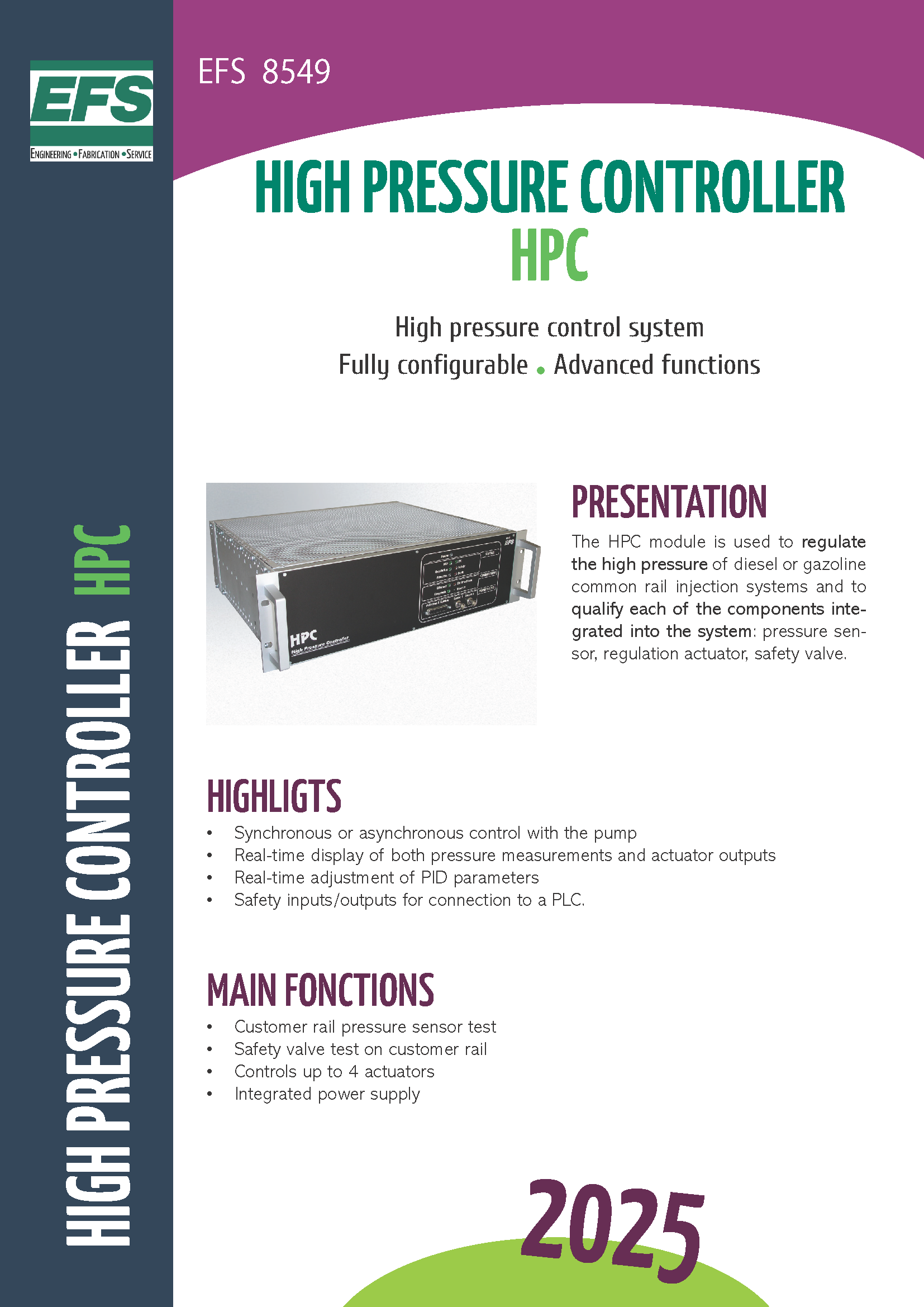 HPC : high-pressure control system